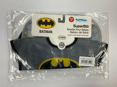 Bumkins SuperBib Batman (2 Pack) Brand New!