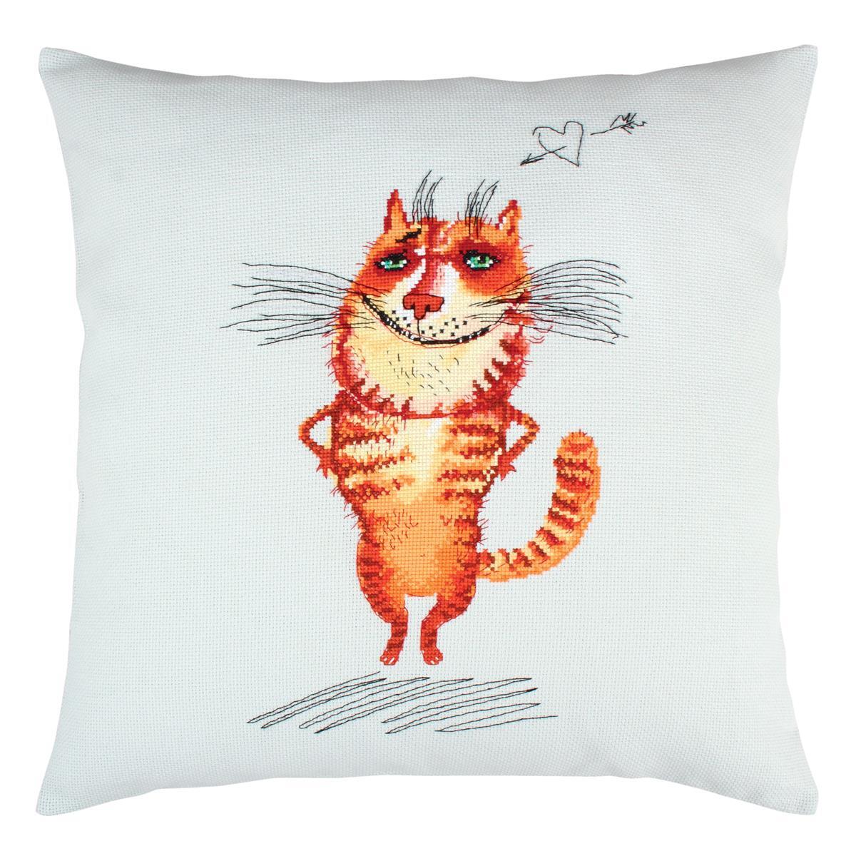 RTO counted Cross Stitch Kit cushion ""Heartbreaker"" CU029, 40x40 cm, DIY