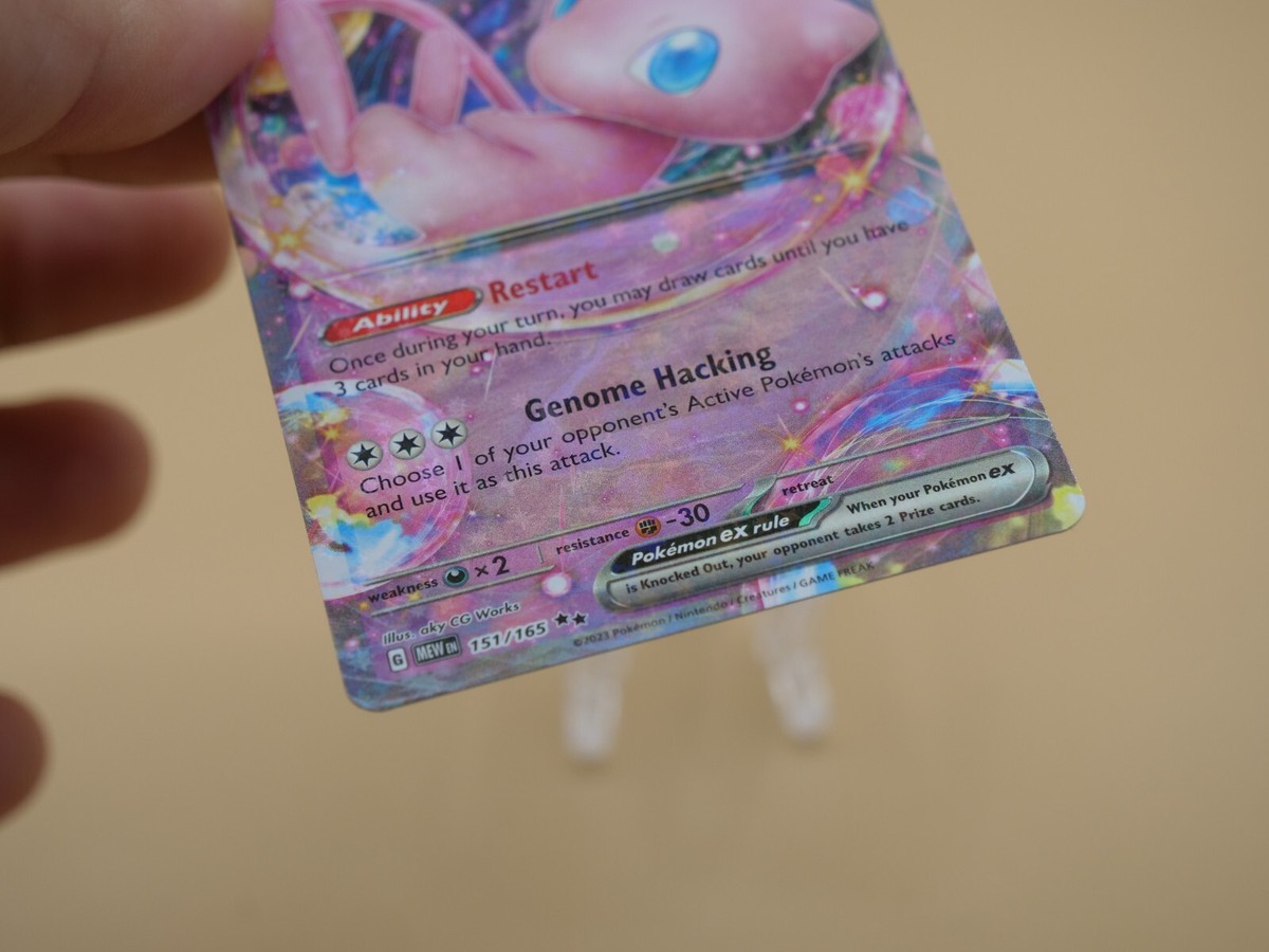 151 165 pokemon card - Mew ex 151/165 - Pokemon - Double Rare this attack does 90 more damage Pokemon Card Mew ex RR