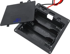 Three/3X AA DIY Panel Mount Battery Holder Case Box 3.6V/4.5V With Power Switch