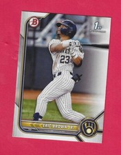 25 card lot of 2022 Bowman Draft #48 Eric Brown Jr. - Brewers - 10 available