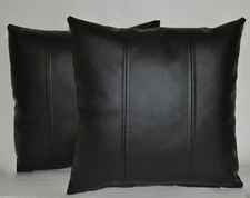 Leather Pillow Cover Throw Cushion Home Cover Decor 18 Decorative All Case 24