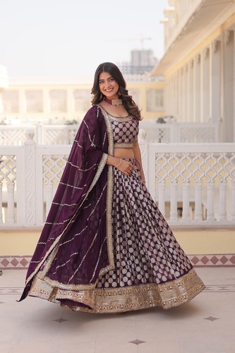 Designer indian bridal lehenga choli wedding Partywear lehenga Indian Lengha cho - Picture 16 of 20