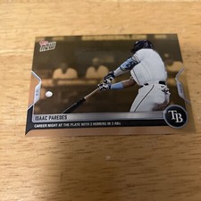 Isaac Paredes Topps Now 3-Home Run Road To Opening Day Gold Bonus Card ODB-14