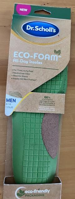 Dr Scholls Eco-Foam Insoles for Men Size 8-14 Cushioned Shoe Inserts