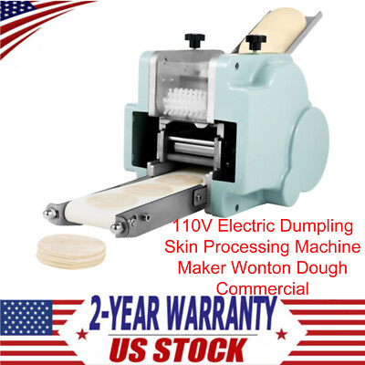110V Electric Dumpling Skin Processing Machine Maker Wonton Dough Commercial