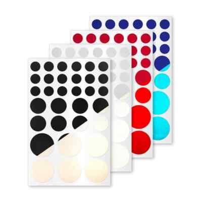 reflexsticker Punkte | 6 Farben | reflektierende Aufkleber | Reflektoren Fahrrad