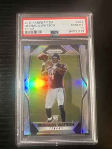2017 Panini Prizm #279 Deshaun Watson RC Silver Prizm PSA 10 Texans Browns