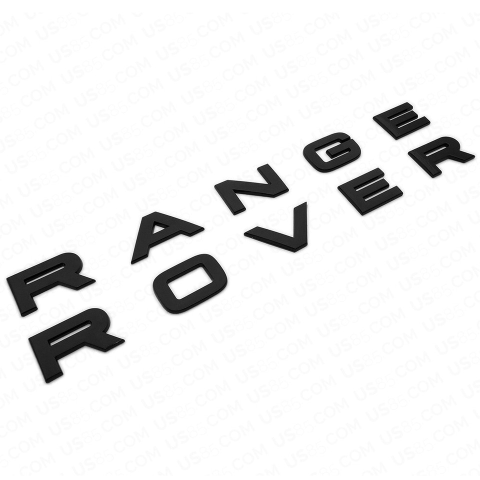 Range Rover Front Hood Nameplate Emblem Letters Badge Sport Gloss Black ...