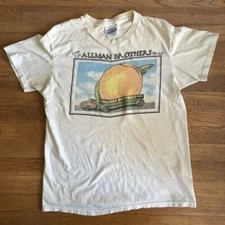 T Shirt The Allman Brothers Eat A Peach Graphic Unisex T Shirt White KV7622