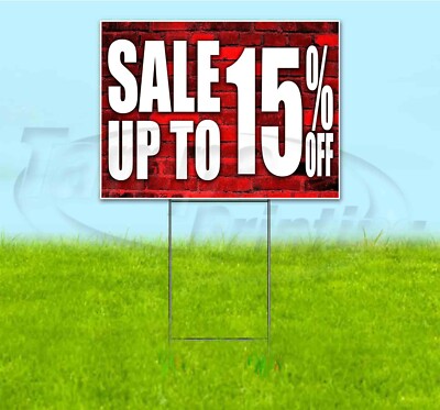 SALE UP TO 15% OFF 18x24 Yard Sign WITH STAKE Corrugated Bandit USA DISCOUNT
