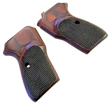 Bersa Thunder Firestorm 22 380 Pistol Grips REAL WOOD checker NEW ITEM