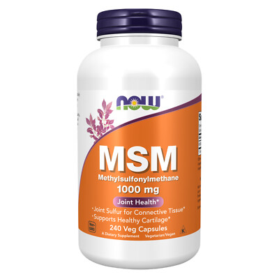 NOW FOODS MSM 1000 mg 240 Veg Capsules