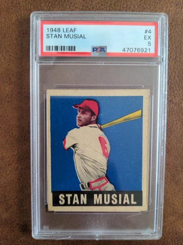 1948 Leaf #4 Stan Musial RC PSA 5  Cardinals HOF