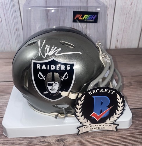 Marcus Allen Signed Las Vegas Oakland Raiders Flash Mini Helmet Beckett COA 4 - Picture 7 of 7