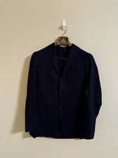 Drake’s London Blazer Jacket Navy Blue Wool 42