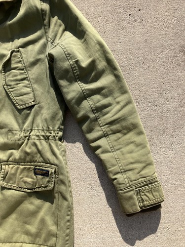 Abercrombie & Fitch Mt Washington Parka Women's XS Green Hood Sherpa Lined Y2K - Picture 6 of 18