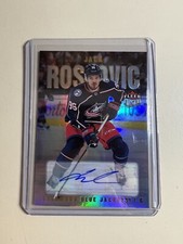 2021-22 Upper Deck Fleer Ultra Silver Rainbow Foil Auto Jack Roslovic #58 Auto