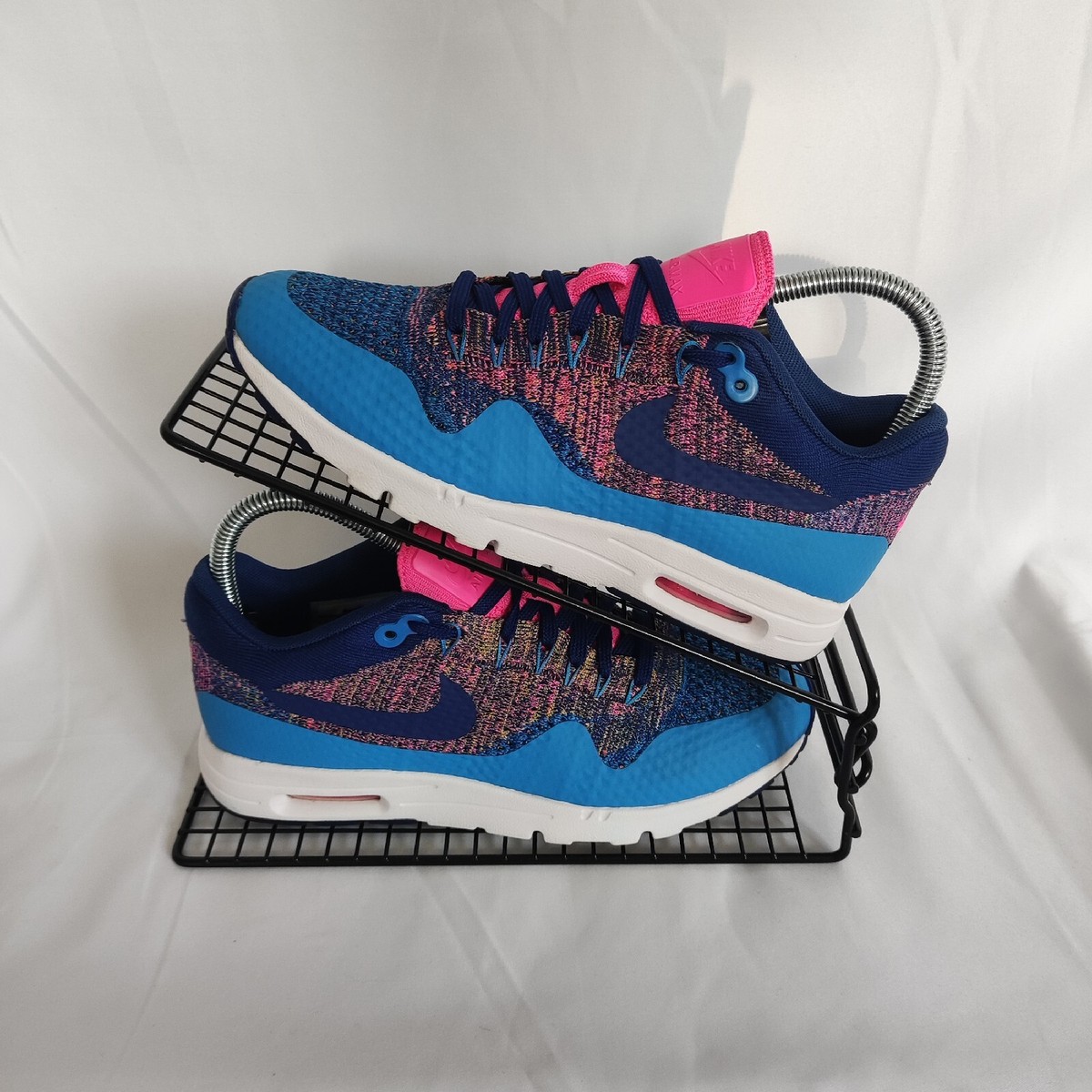 Nike Air Max Ultra Flyknit Photo Blue Navy White Trainers Size