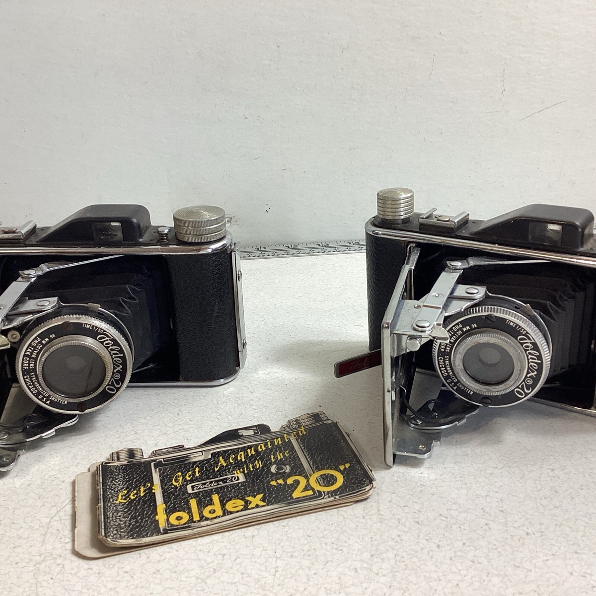 Appareil Photo Ancien à Soufflet Kodak - Modèle FoldEx-20 - Collection