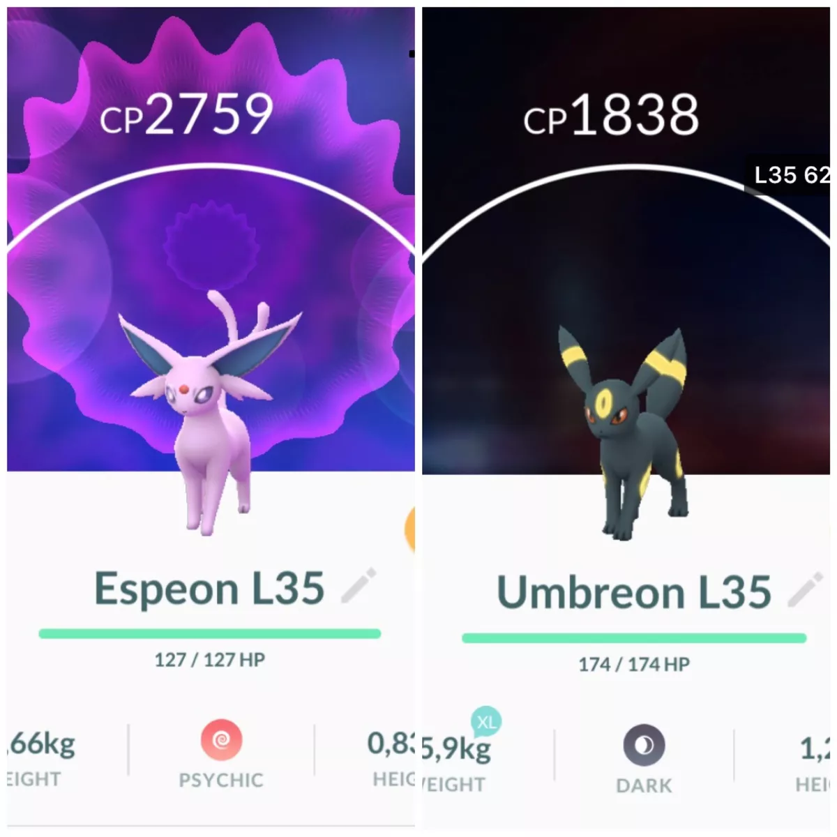 pokemon go espeon umbreon  Pokemon go trading, Pokemon go, Pokemon