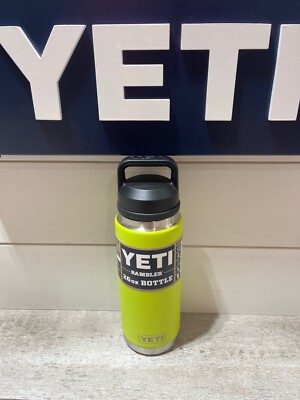 YETI Rambler 26oz Bottle w/Chug Cap RETIRED LIMITED 🥎 CHARTREUSE! 🥎  NWT's