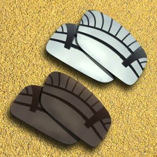 2 Pairs Lenses Replacement for-SPY Optic Logan Polarized-Silver Copper Brown