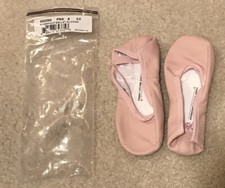 New Girls Bloch Toddler Pink Leather Ballet Slippers Sz 9.5B