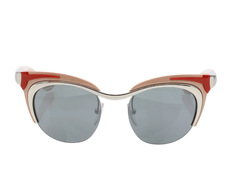 Очки солнцезащитные PRADA R2617 SPR610 розовые/серебристые зеркальные Dixie Cat Eye 49 мм - Изображение 2 из 4