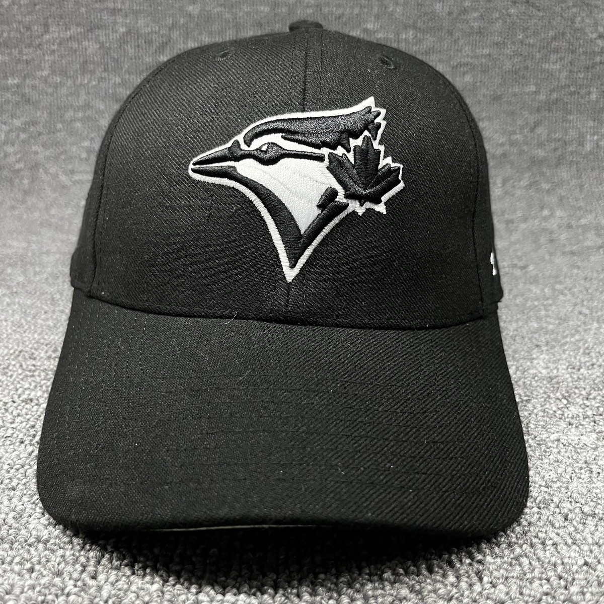 Toronto Blue Jays '47 Black Series MVP Adjustable Hat MLB Black White Cap