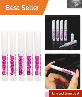 5 Pcs Fast Drying Nail Tip Glue - Super Bond Adhesive for Acrylic Nails, 0.07 oz