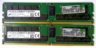 Lot of 2 Micron 32GB DDR4 PC4-2666V ECC Registered Server RAM HPE