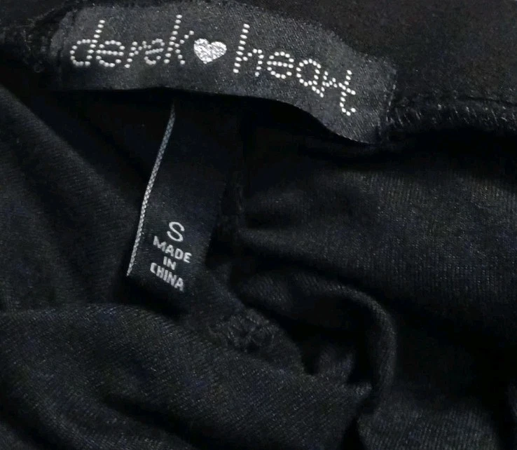 Derek Heart - Women's Black Lace Up Skinny Leg Legging Small Stretch Pants - Image 2 of 4