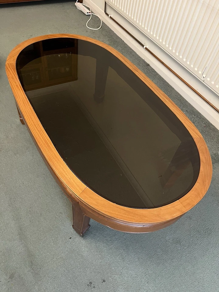 Chinese Rosewood Glass Topped Coffee Table - Image 3 of 4