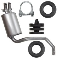 EndschalldäMpfer Auspuff Endtopf FüR Mercedes 190 W201 2.0 2.3 2.6 Limousine
