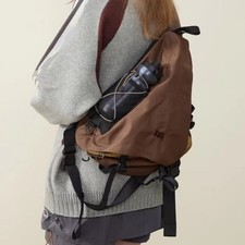 Retro Nylon Bag Men Letter Men's Shoulder Bag Portable Crossbody Bag Youth