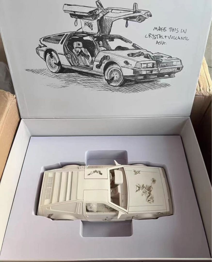 Daniel Arsham Eroded DeLorean Limited Edition Car Sculpture Figure Daniel Arsham Eroded DeLorean Limited Edition Car Sculpture Figure