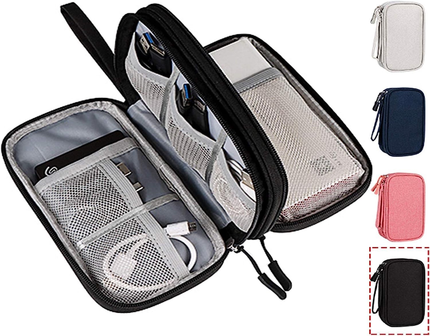 Electronics Accessories Organizer Pouch Bag, Travel Universal Organizer for Cabl