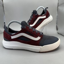 Vans UltraRange 3D Shoes Mens Size 7 Gray Burgundy Gray Suede Skate UltraCush