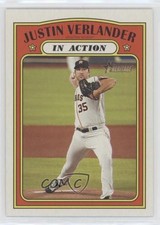 2021 Topps Heritage In Action Justin Verlander #248 0d9n