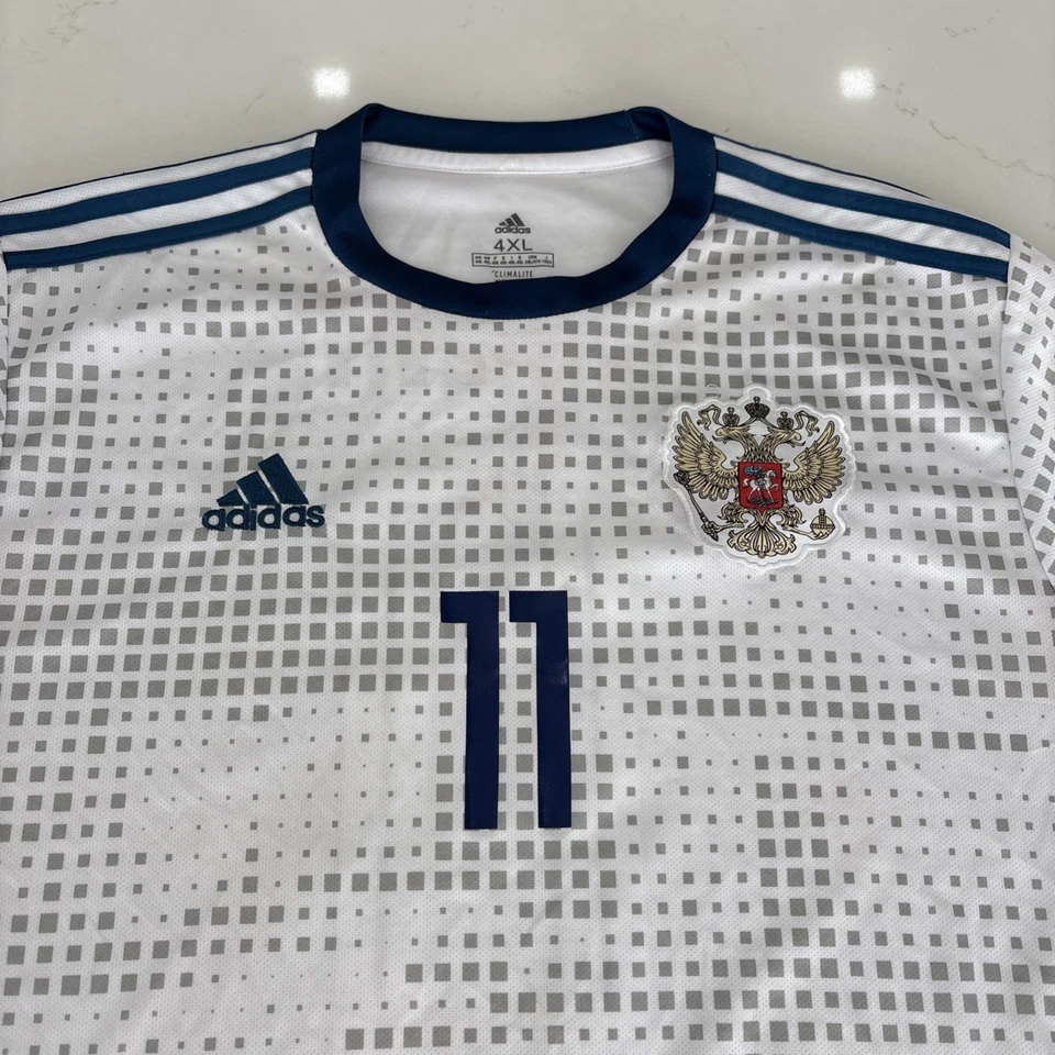 Футболка футбольная Adidas 2018 Russia Away Climalite No11 Smolou размер 4XL - Изображение 2 из 4