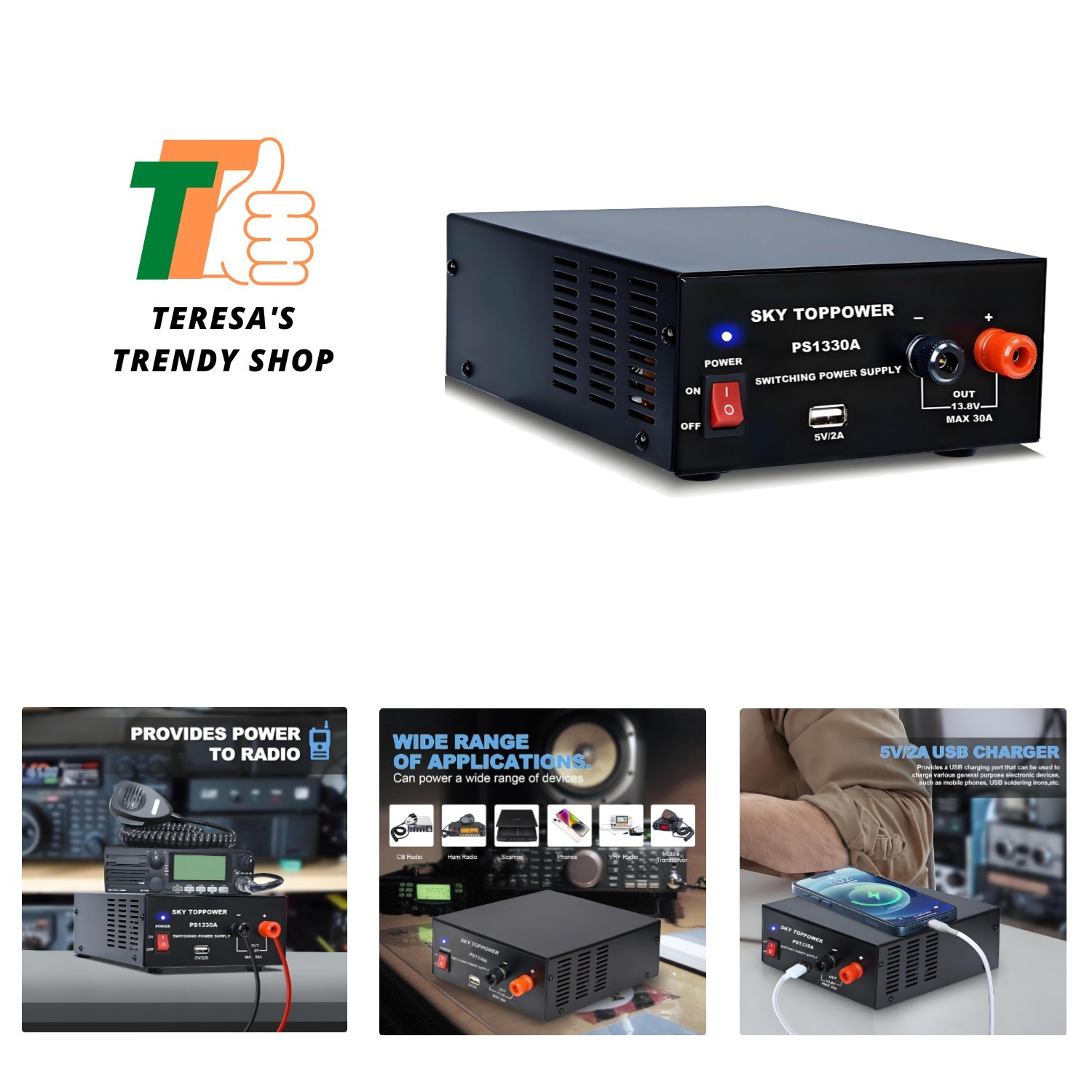 13.8V 30A DC Power Supply for Ham Radio,30 Amp Compact Regulated Bench Power .... Available Now for $111.99