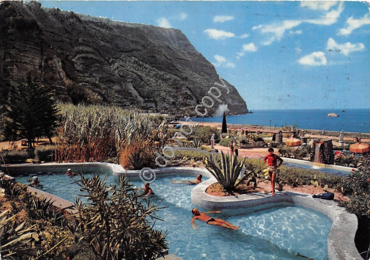 Cartolina - Ischia Forio Giardino Terme Poseidon 1969 (Napoli)