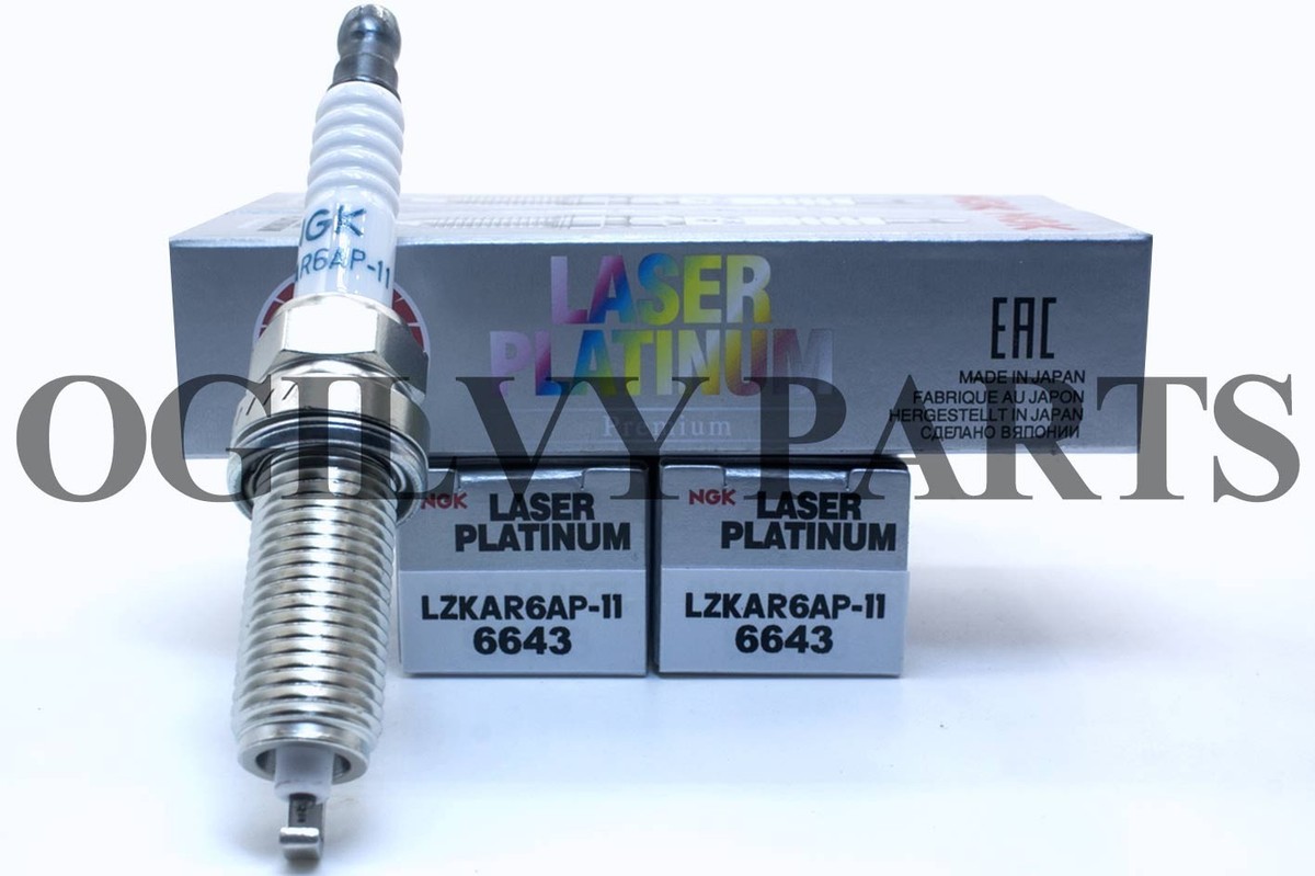 New LZKAR6AP-11 PLATINUM (4) SparkPlug For Nissan March Micra