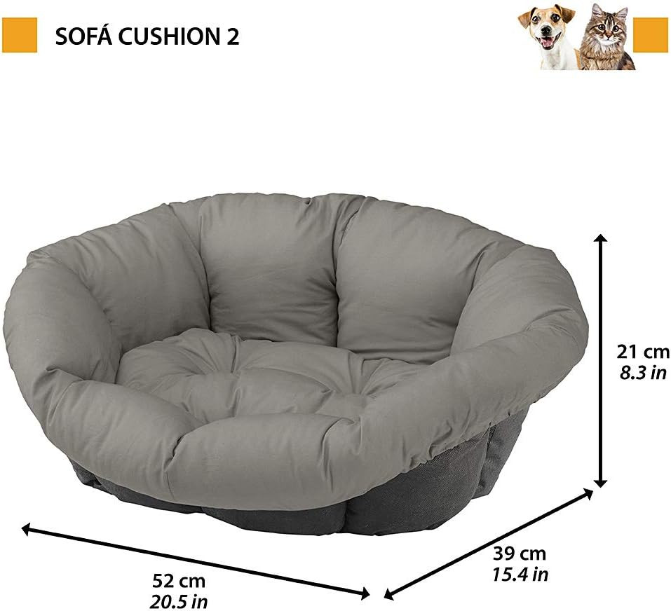 Cuscino per Cuccia Gatto e Cane SOFA' 2 - Cotone Morbido e Imbottito - 2