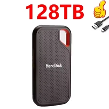 Disque dur externe 128TB Capacité haute vitesse État solide Usb3.2 Ordinateur portable Mac & PC