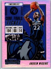 2018-19 Panini Contenders #51 Andrew Wiggins Conference Finals Ticket /135