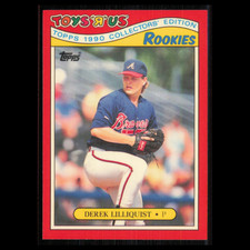 Derek Lilliquist Rookie #17 1990 Topps ToysRUs Rookies Atlanta Braves Baseball
