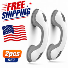 2 Pack Shower Grab Bar 12" Shower Suction Bar Handle Bathroom Safety Grip Handle