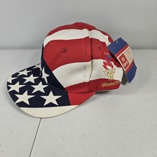 Vintage UNITED STATES USA Olympics Hat Snapback Atlanta 1996 Hanes Flag - NWT